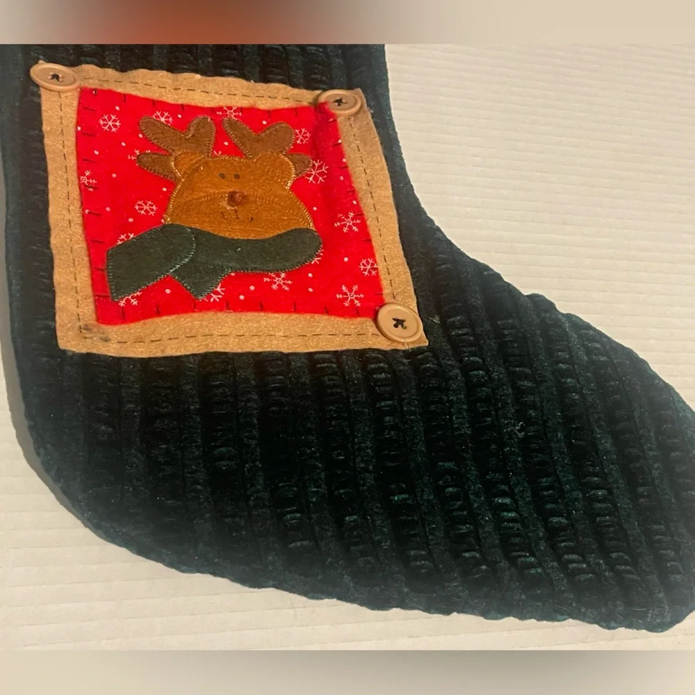 Festive Red‎ and Black Holiday Stocking
